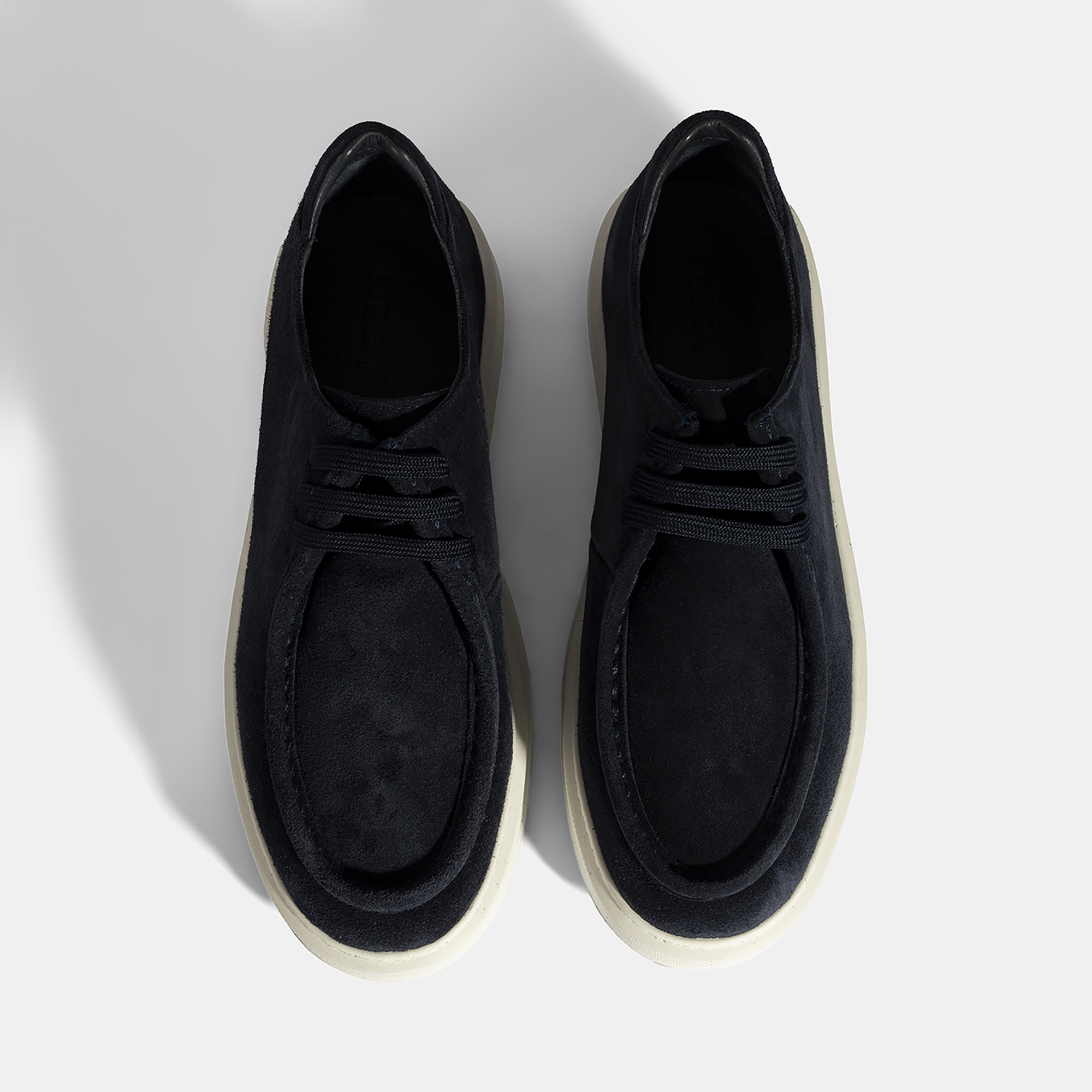 Erkek Lacivert Bağcıklı Süet Deri Günlük Ayakkabı