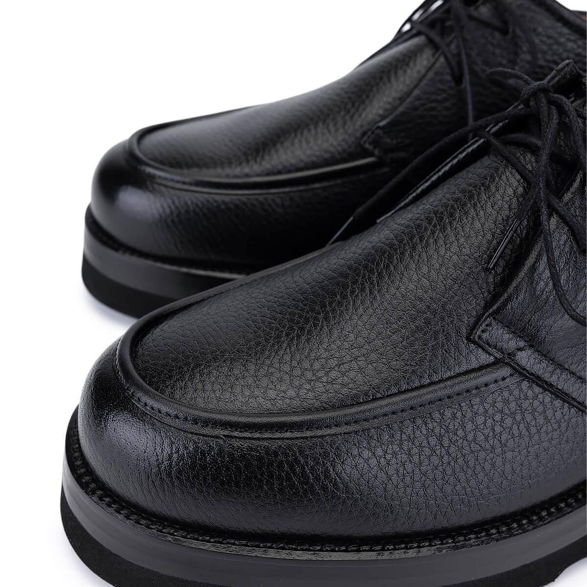 Tamer Tanca Erkek Hakiki Deri Siyah Casual Ayakkabı