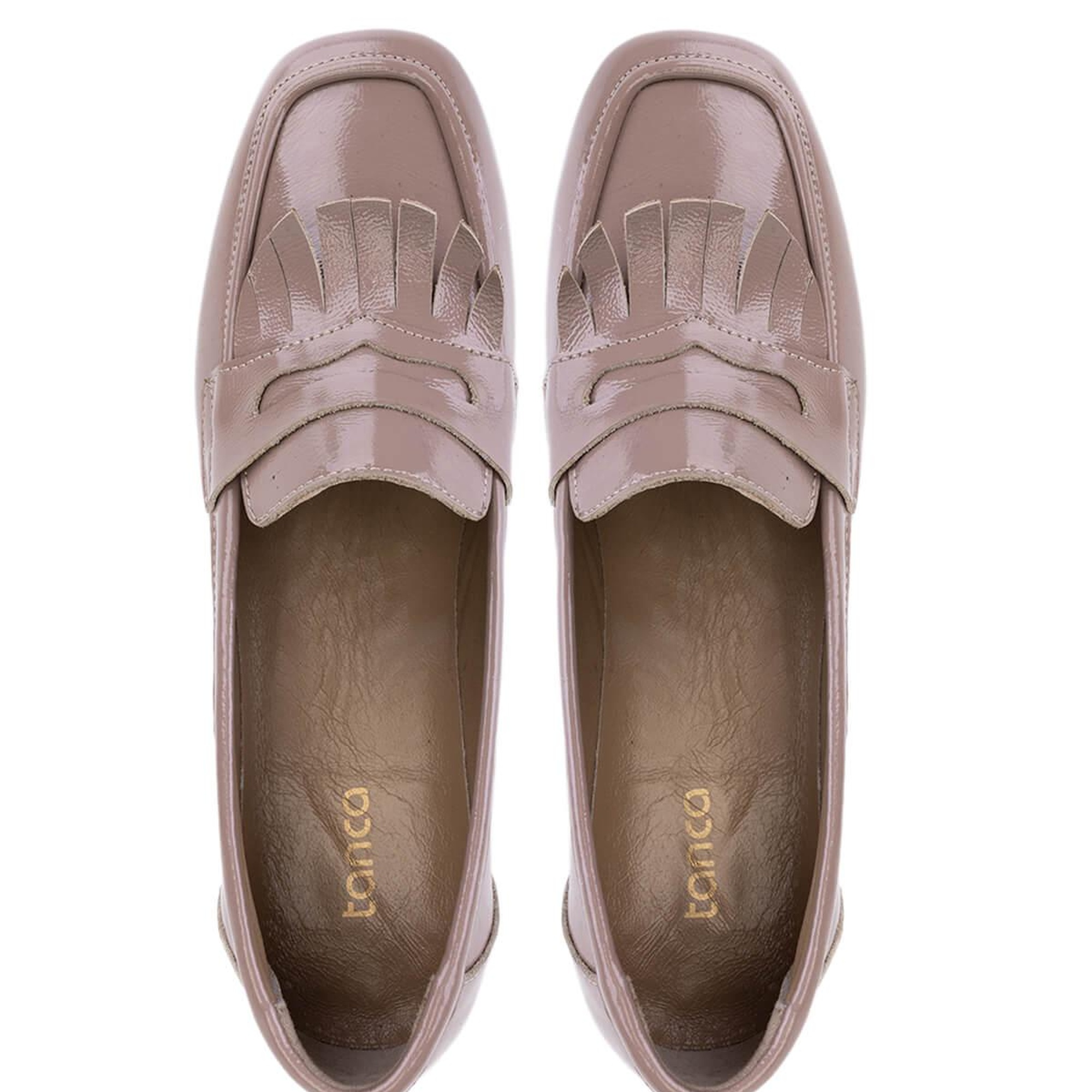 Tamer Tanca Kadın Hakiki Deri Vizon Rugan Loafer Ayakkabı