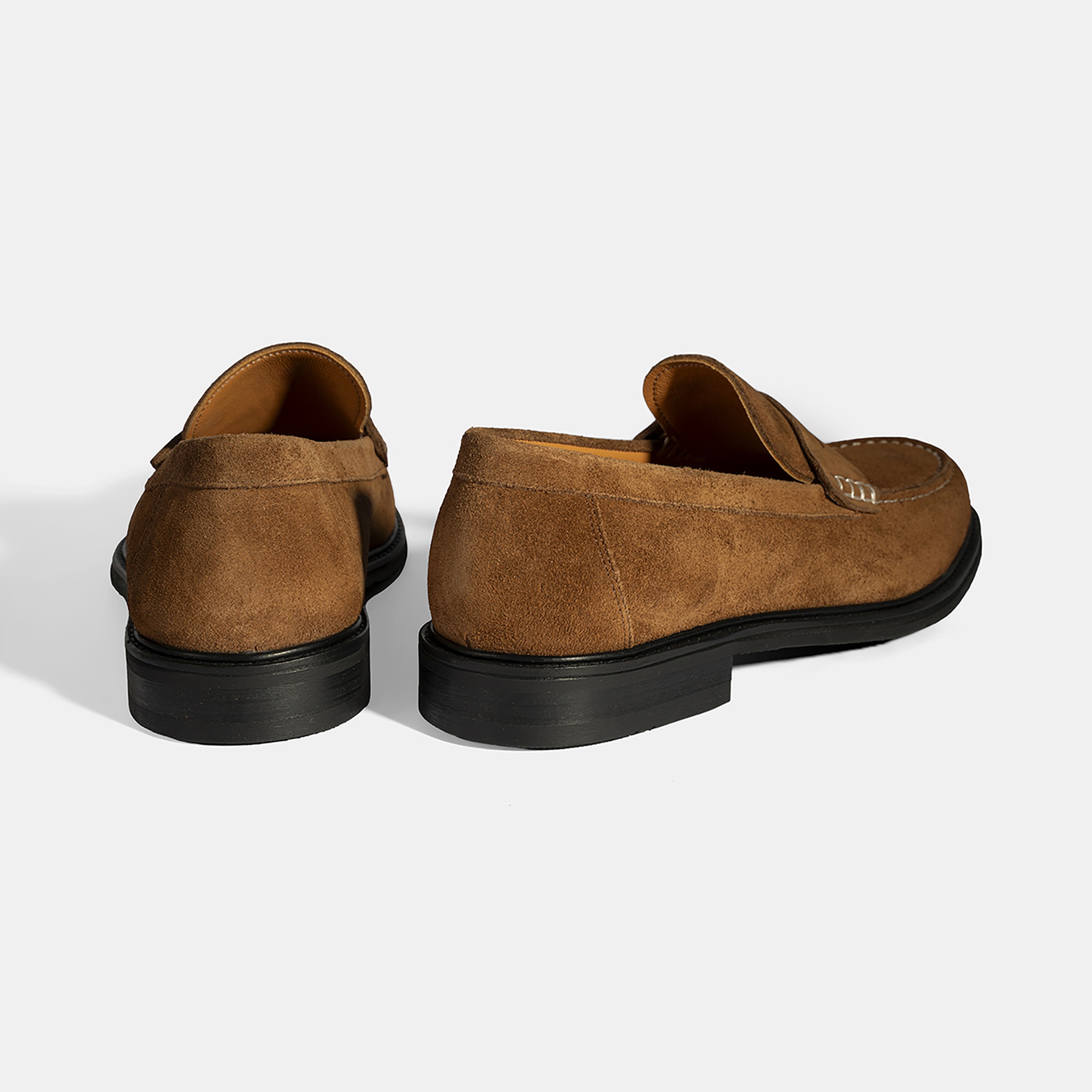 Erkek Taba Süet Deri Loafer