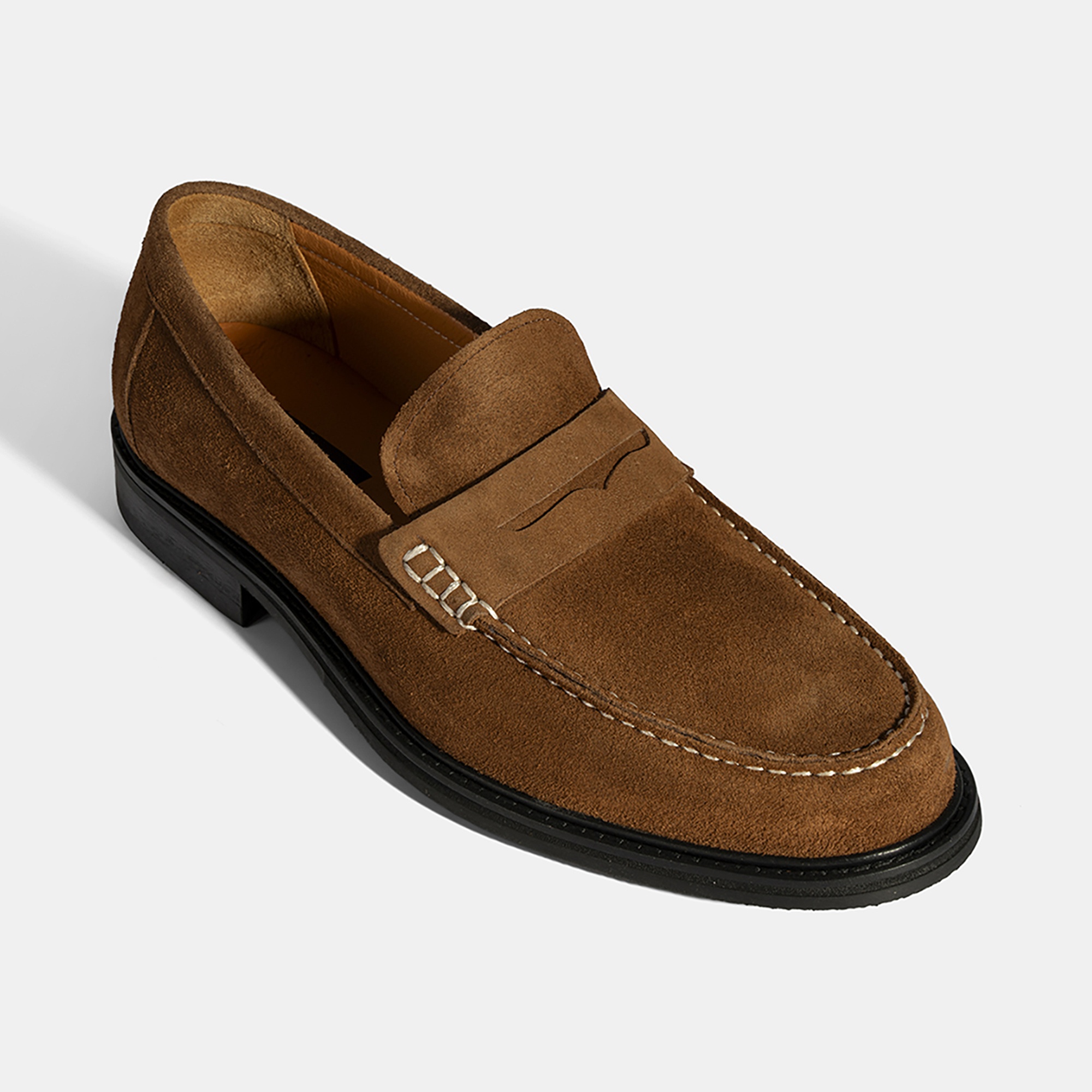 Erkek Taba Süet Deri Loafer