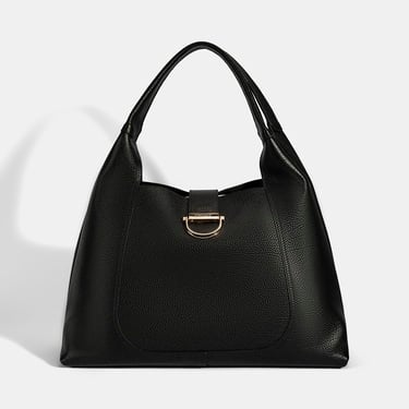  DESA Kadın Siyah Cüzdan Aksesuarlı Deri Omuz Çantası