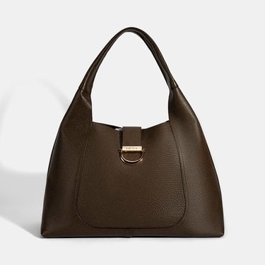  Kadın Acı Kahve Cüzdan Aksesuarlı Deri Omuz Çantası