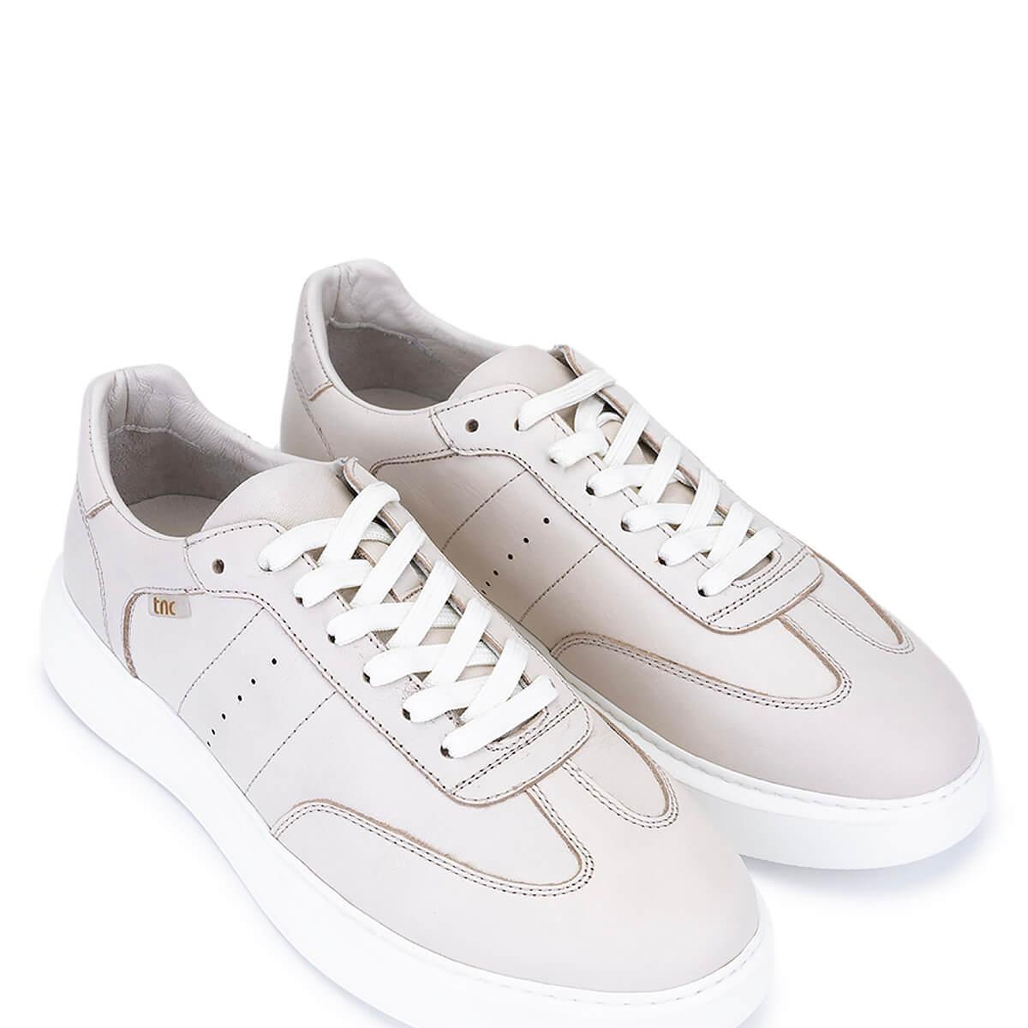 Tamer Tanca Erkek Hakiki Deri Bej Sneakers & Spor Ayakkabı