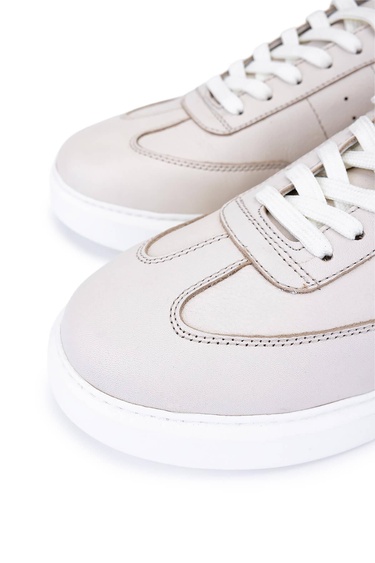  Tamer Tanca Erkek Hakiki Deri Bej Sneakers & Spor Ayakkabı