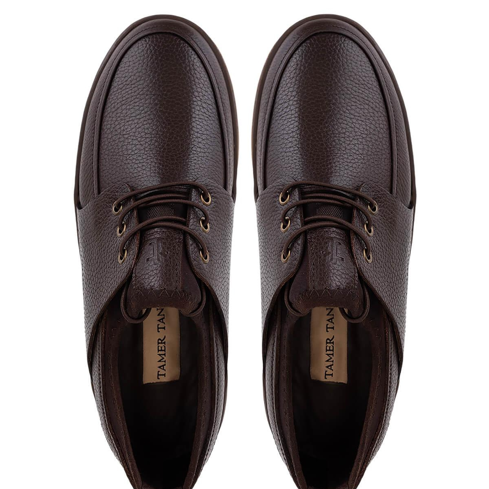 Tamer Tanca Erkek Hakiki Deri Kahverengi Casual Ayakkabı