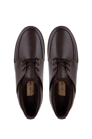  Tamer Tanca Erkek Hakiki Deri Kahverengi Casual Ayakkabı