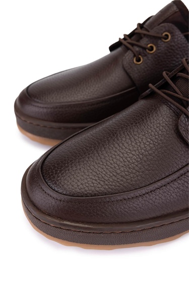  Tamer Tanca Erkek Hakiki Deri Kahverengi Casual Ayakkabı