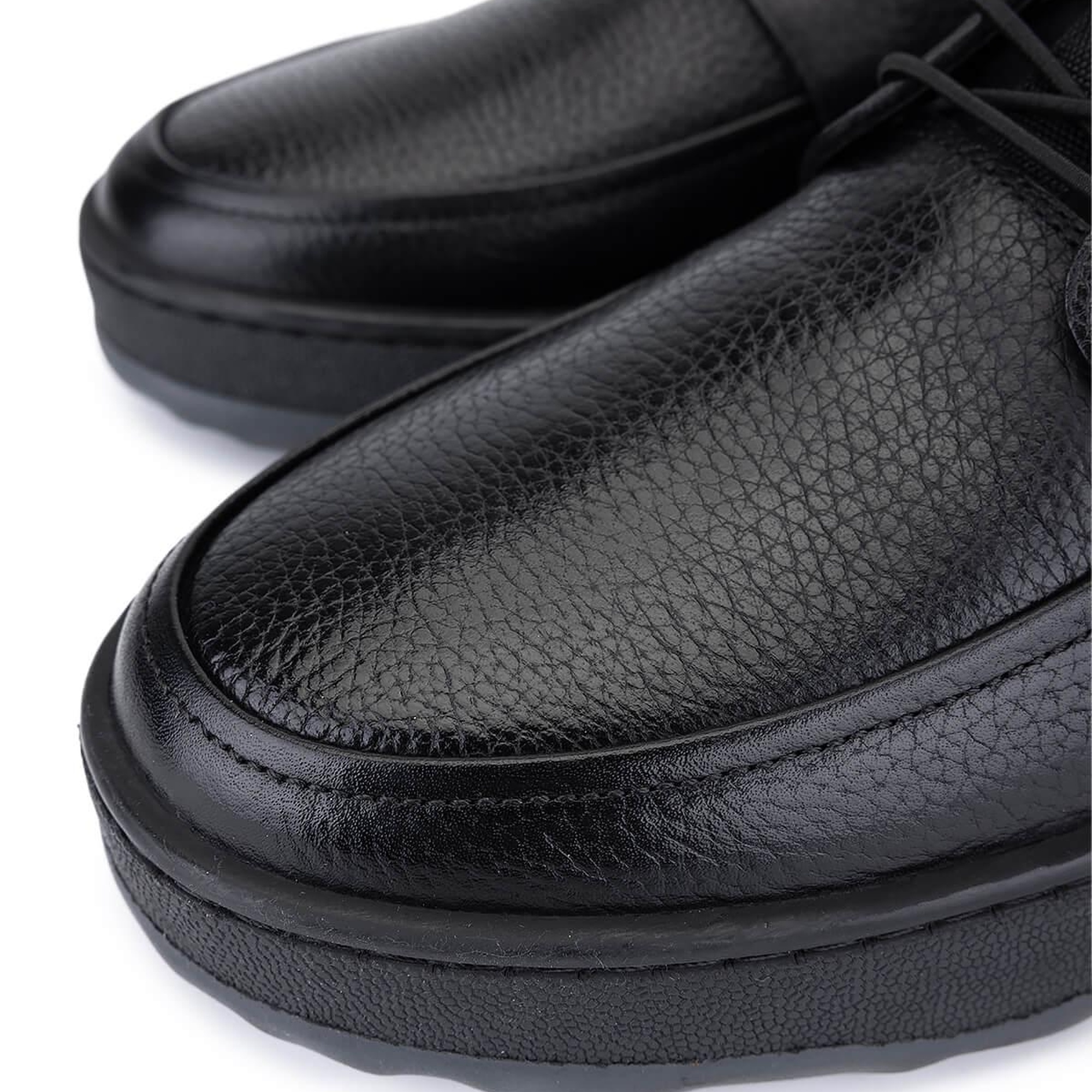 Tamer Tanca Erkek Hakiki Deri Siyah Casual Ayakkabı