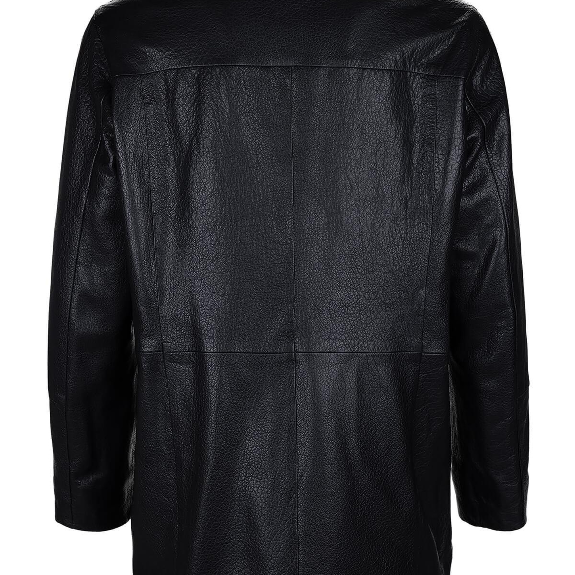 Tamer Tanca Erkek Hakiki Deri Siyah Jumbo Mont