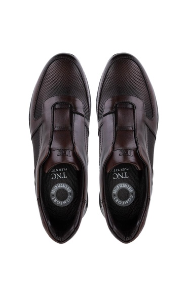  Tamer Tanca Erkek Hakiki Deri Kahverengi Sneakers & Spor Bot