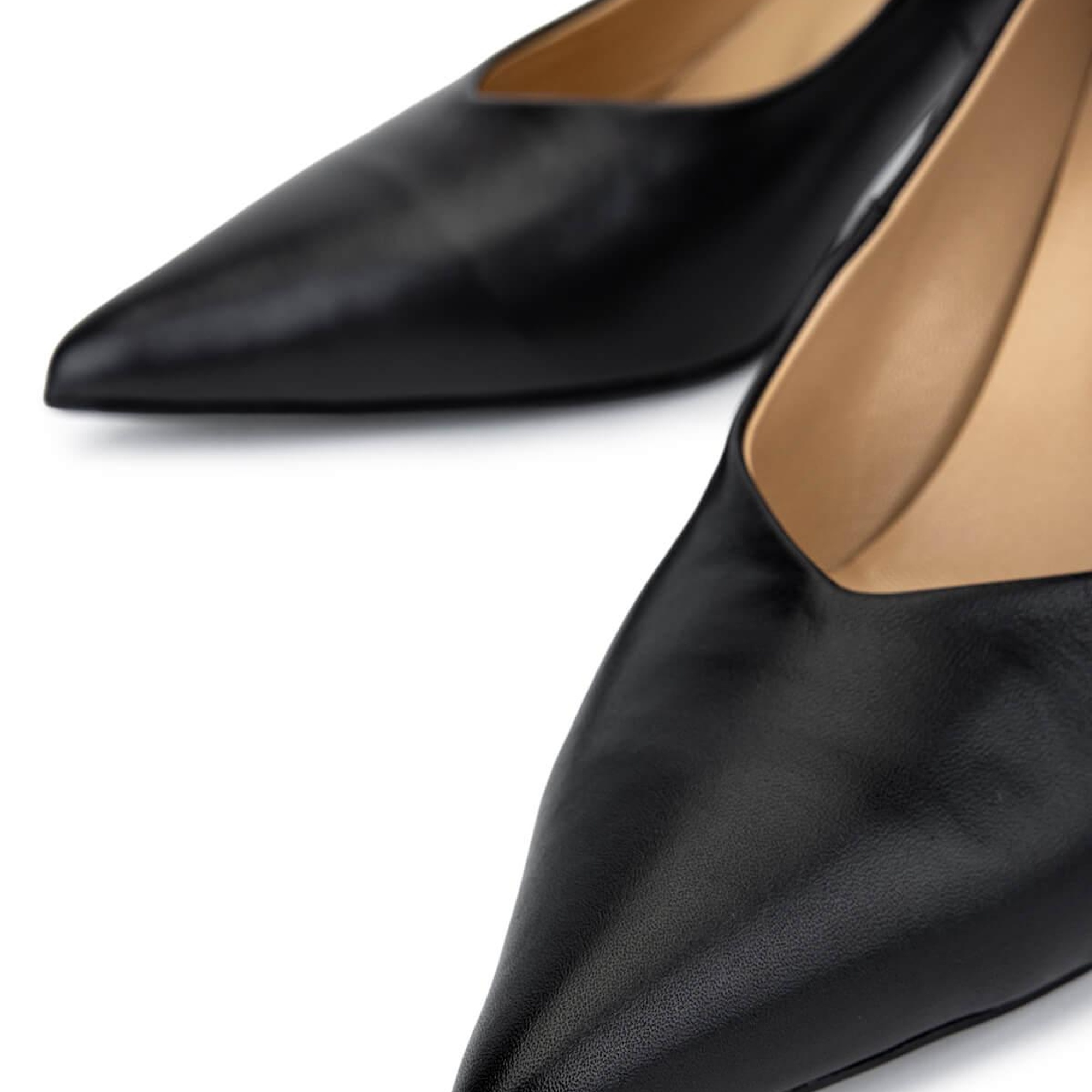 Tamer Tanca Kadın Hakiki Deri Siyah Deri Topuklu Ayakkabı