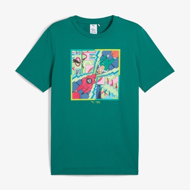  Puma X Squid Game Erkek Yeşil T-Shirt