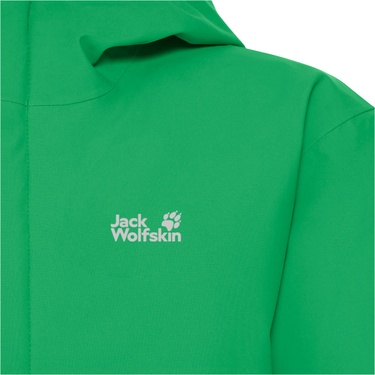  Jack Wolfskin Flowline Ski Kids Unisex Çocuk Yeşil Outdoor Ceketi