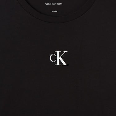  Calvin Klein Logo Çocuk Siyah T-Shirt