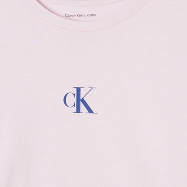  Calvin Klein Logo Çocuk Pembe T-Shirt
