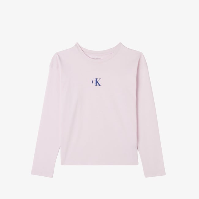  Calvin Klein Logo Çocuk Pembe T-Shirt
