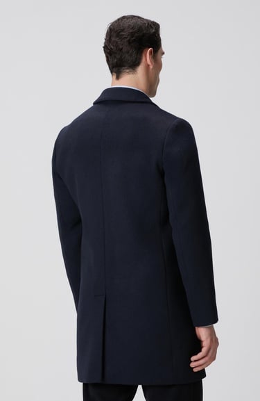  Network Erkek Lacivert Yün Mix Palto