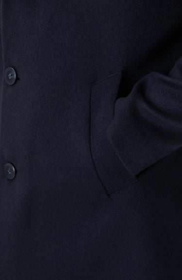  Network Erkek Lacivert Yün Mix Palto