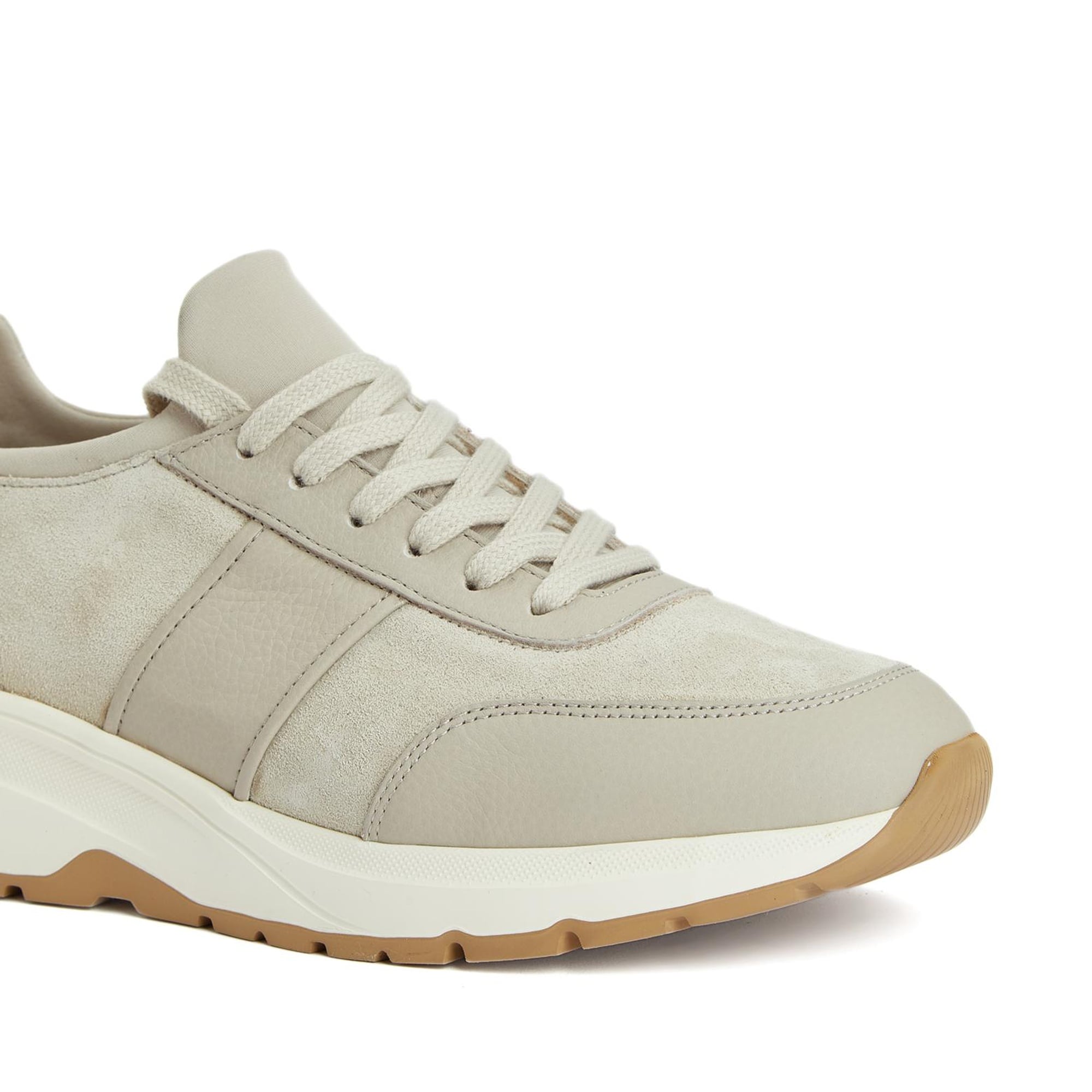 Divarese Erkek Bej Günlük Rahat Süet Sneaker