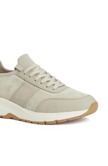  Divarese Erkek Bej Günlük Rahat Süet Sneaker