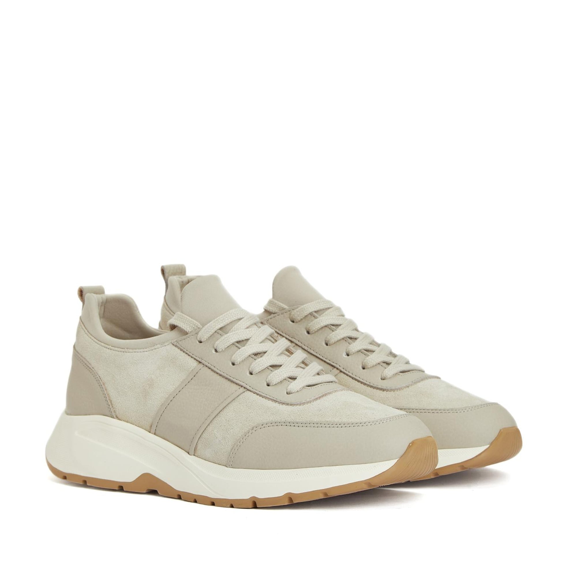 Divarese Erkek Bej Günlük Rahat Süet Sneaker