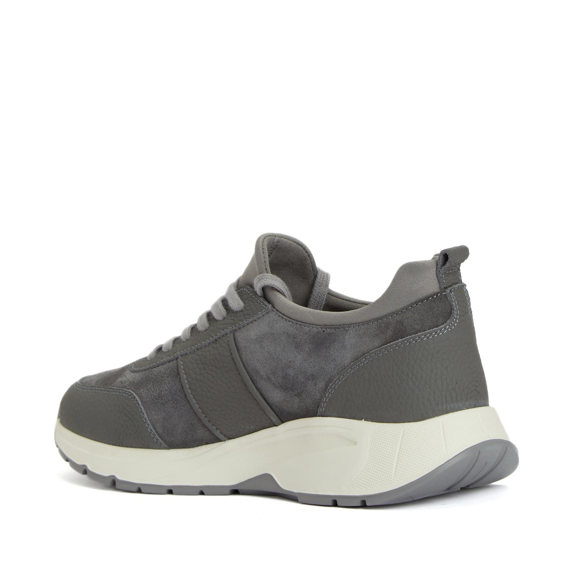 Divarese Erkek Gri Günlük Rahat Süet Sneaker