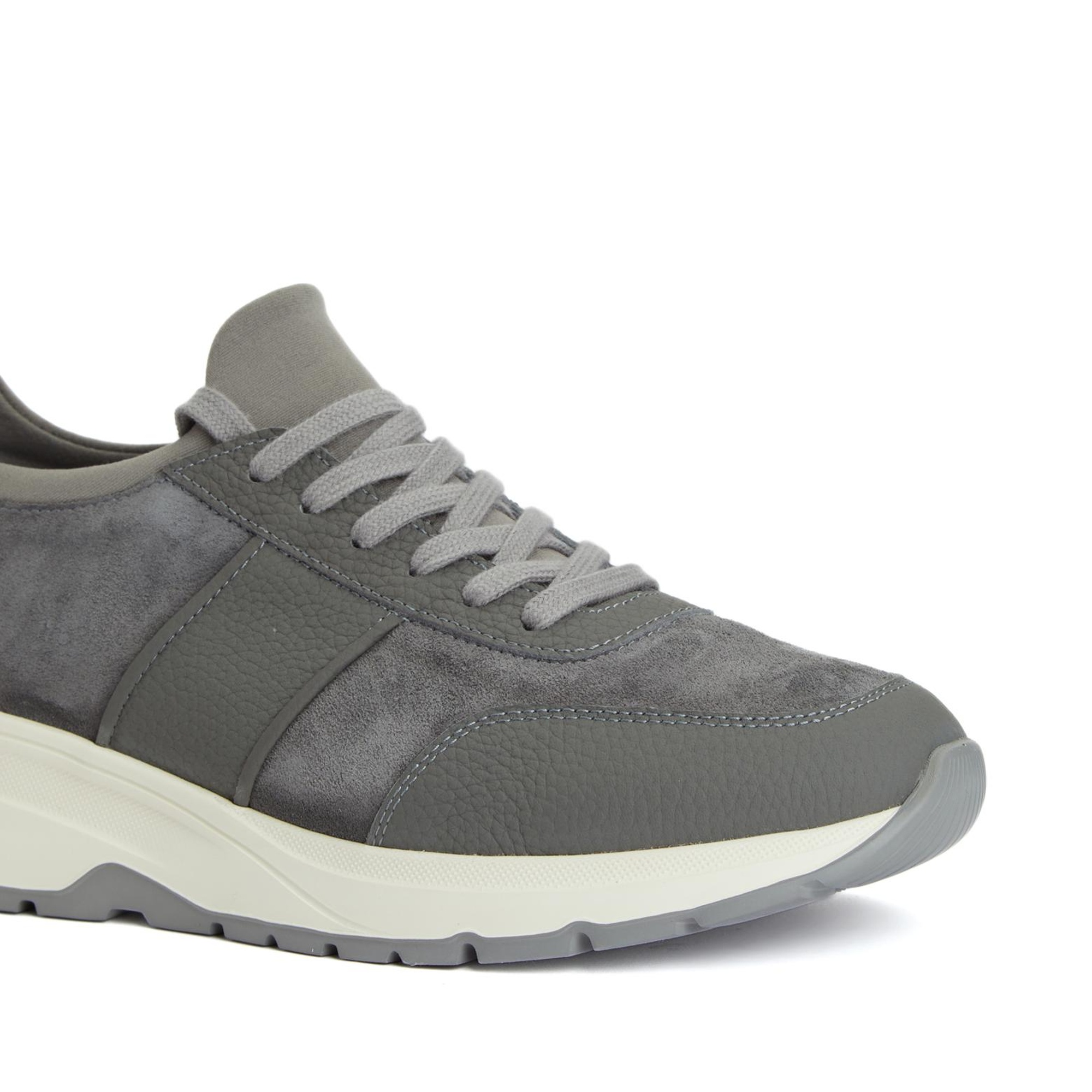 Divarese Erkek Gri Günlük Rahat Süet Sneaker