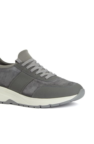  Divarese Erkek Gri Günlük Rahat Süet Sneaker