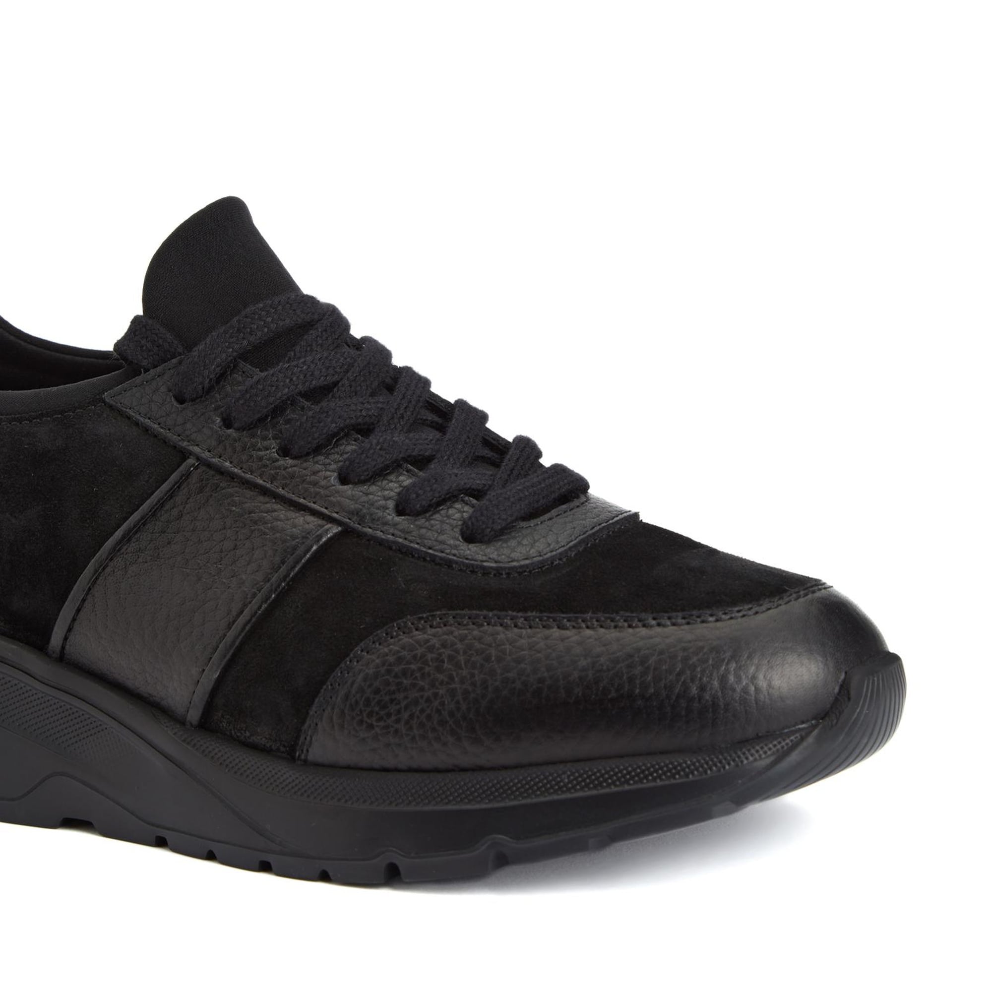 Divarese Erkek Siyah Günlük Rahat Süet Sneaker