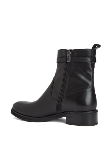  George Hogg Kadın Siyah Toka Detaylı Deri Bot