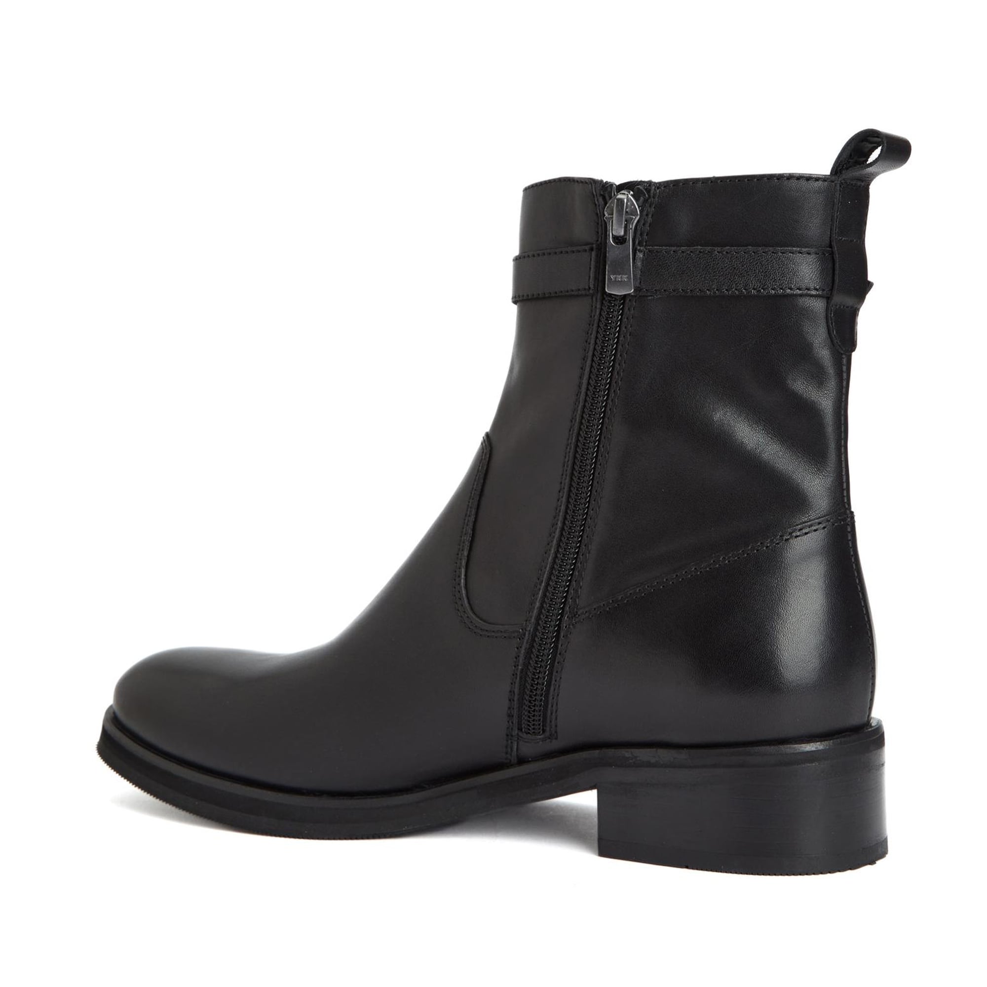 George Hogg Kadın Siyah Toka Detaylı Deri Bot