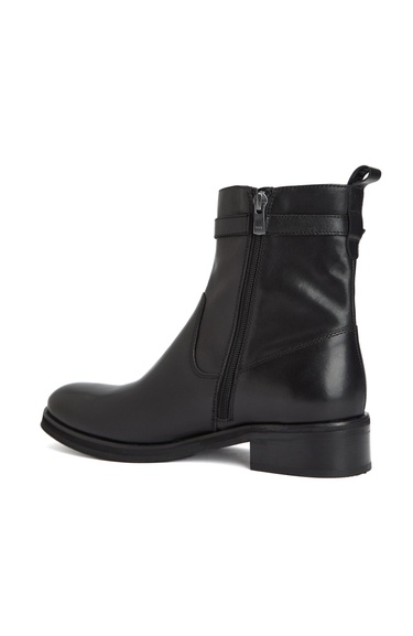  George Hogg Kadın Siyah Toka Detaylı Deri Bot