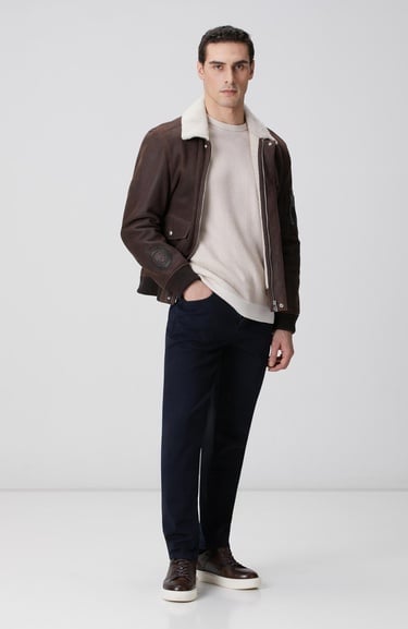  Network Erkek Bej Fitilli Kazak