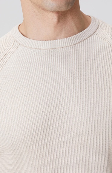  Network Erkek Bej Fitilli Kazak