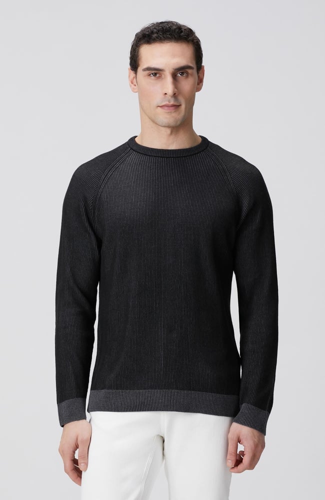  Network Erkek Siyah Fitilli Kazak