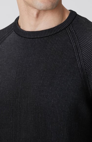  Network Erkek Siyah Fitilli Kazak