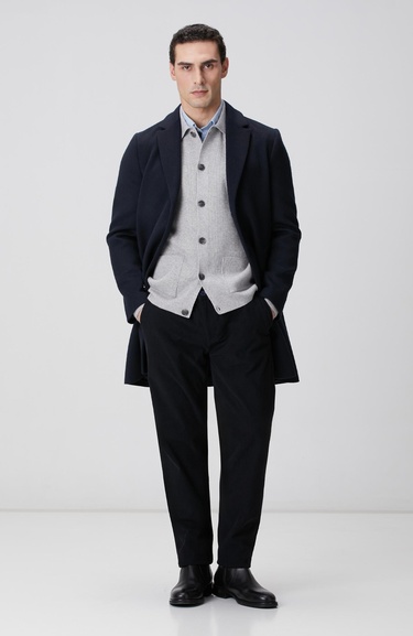  Network Erkek Lacivert Kadife Fitilli Jogger Pantolon