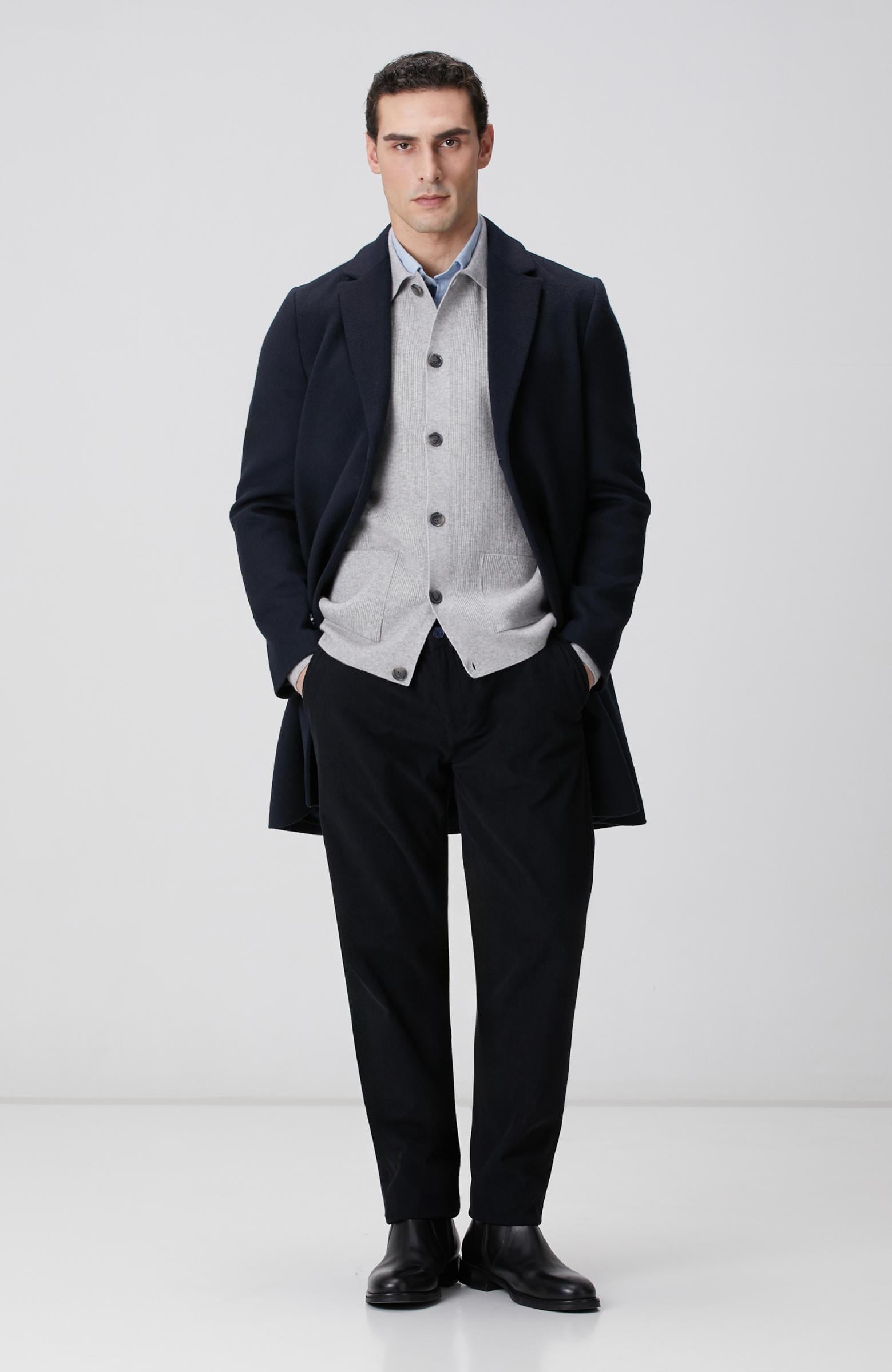  Network Erkek Lacivert Kadife Fitilli Jogger Pantolon