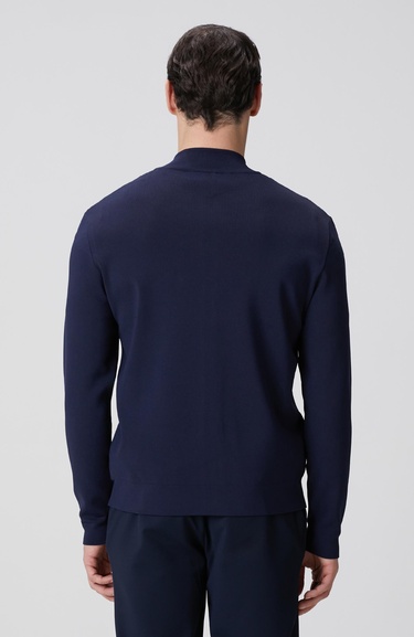  Network Erkek Lacivert Cep Detaylı Triko Mont