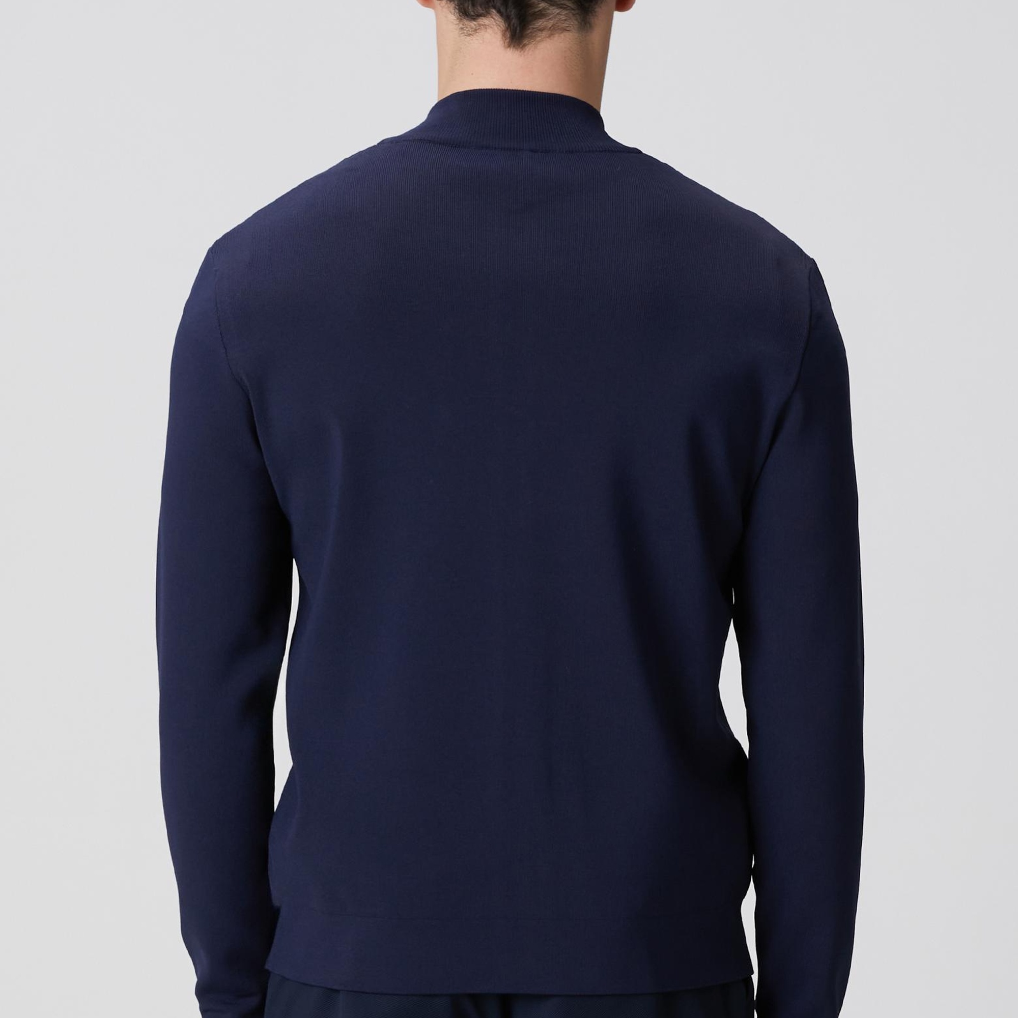 Network Erkek Lacivert Cep Detaylı Triko Mont