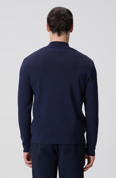  Network Erkek Lacivert Cep Detaylı Triko Mont