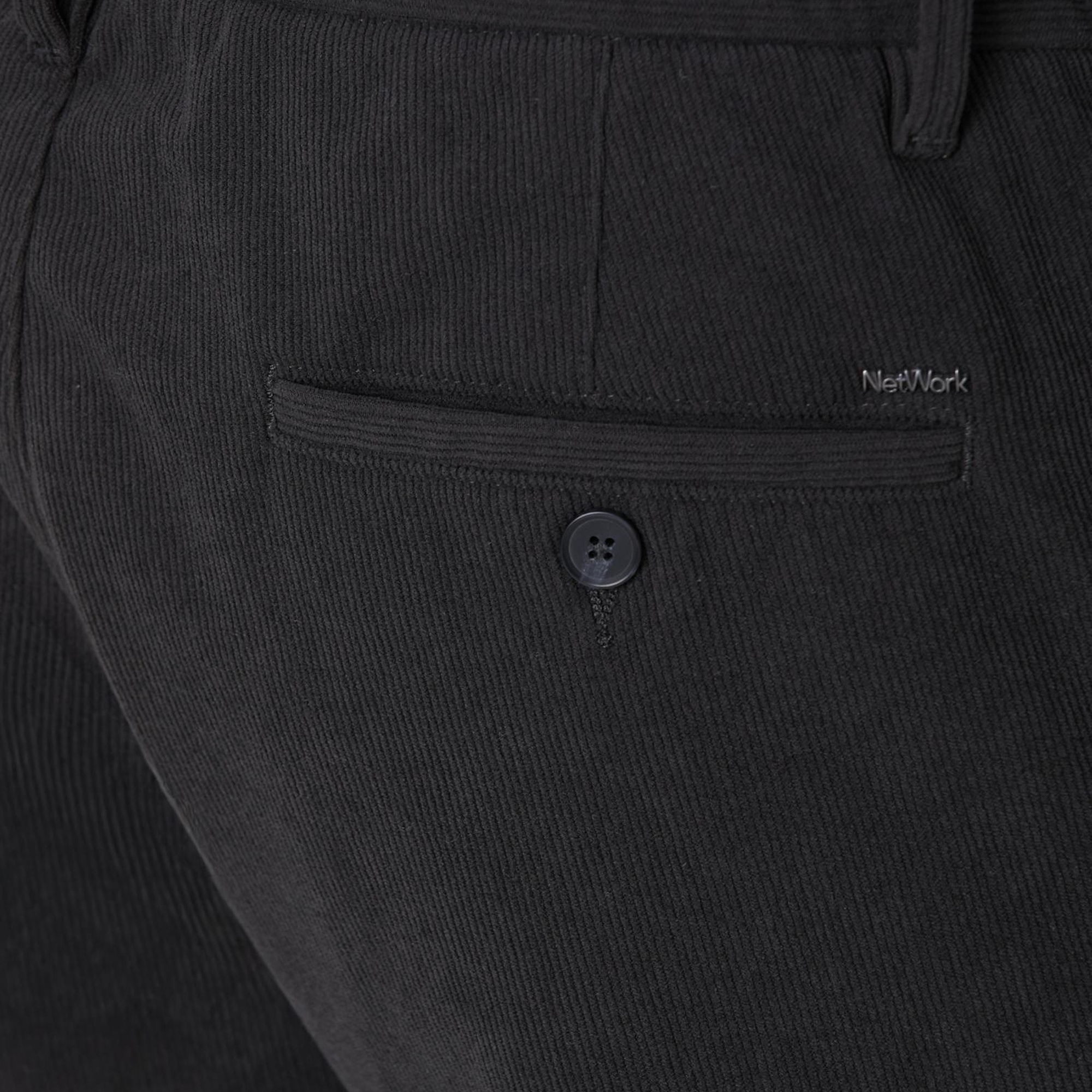 Network Erkek Antrasit Kadife Fitilli Jogger Pantolon