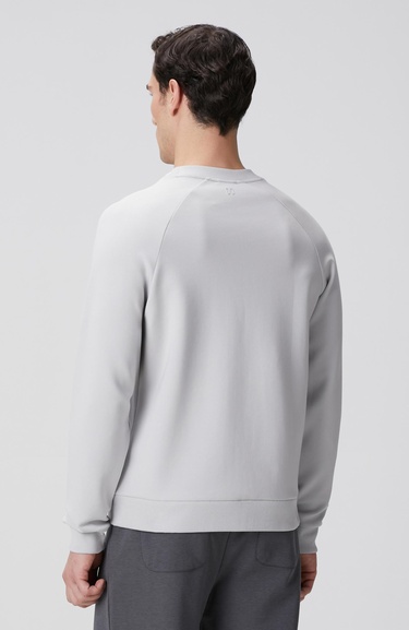  Network Erkek Gri Melanj Kanguru Cepli Sweatshirt