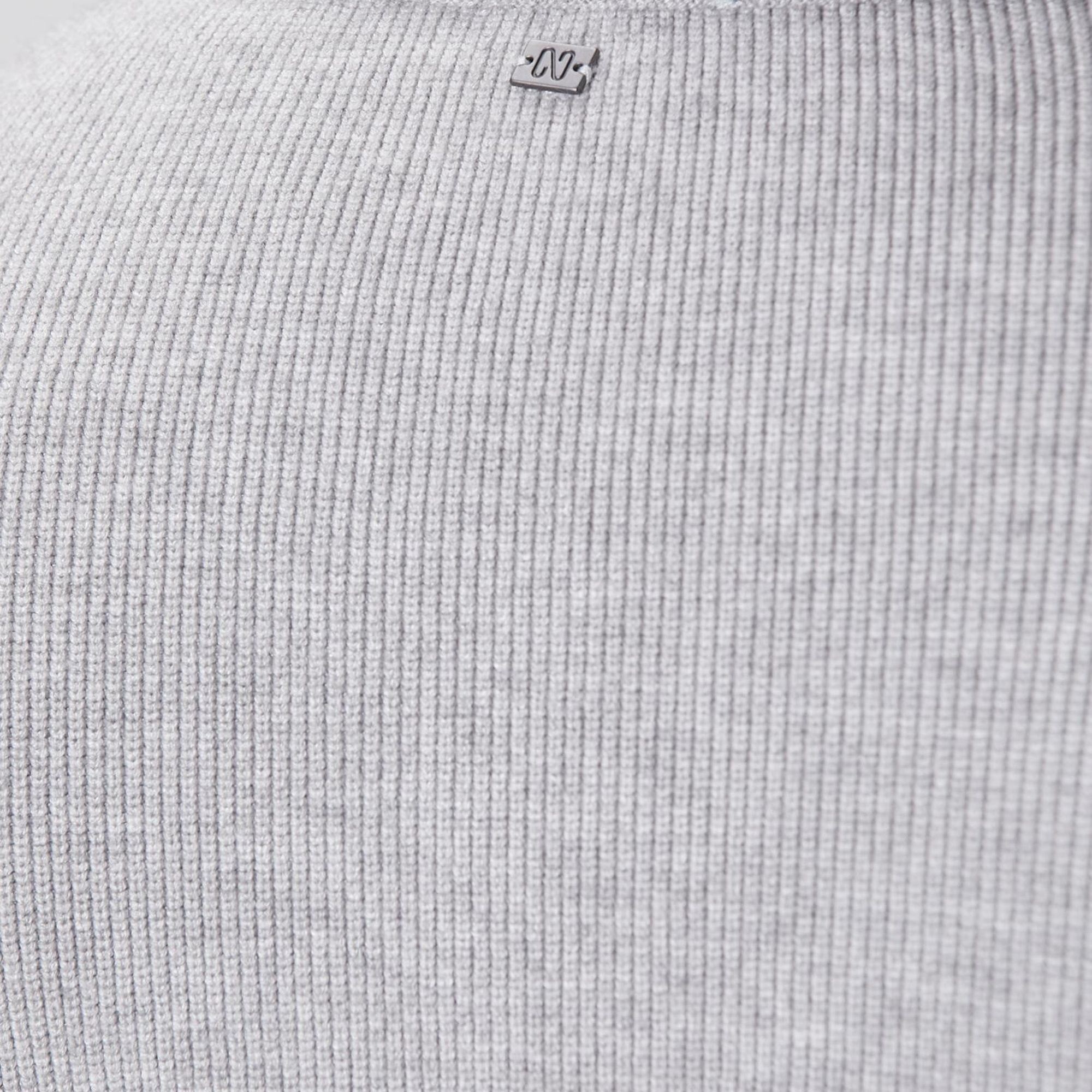 Network Erkek Gri Melanj Polo Yaka Cepli Triko Hırka