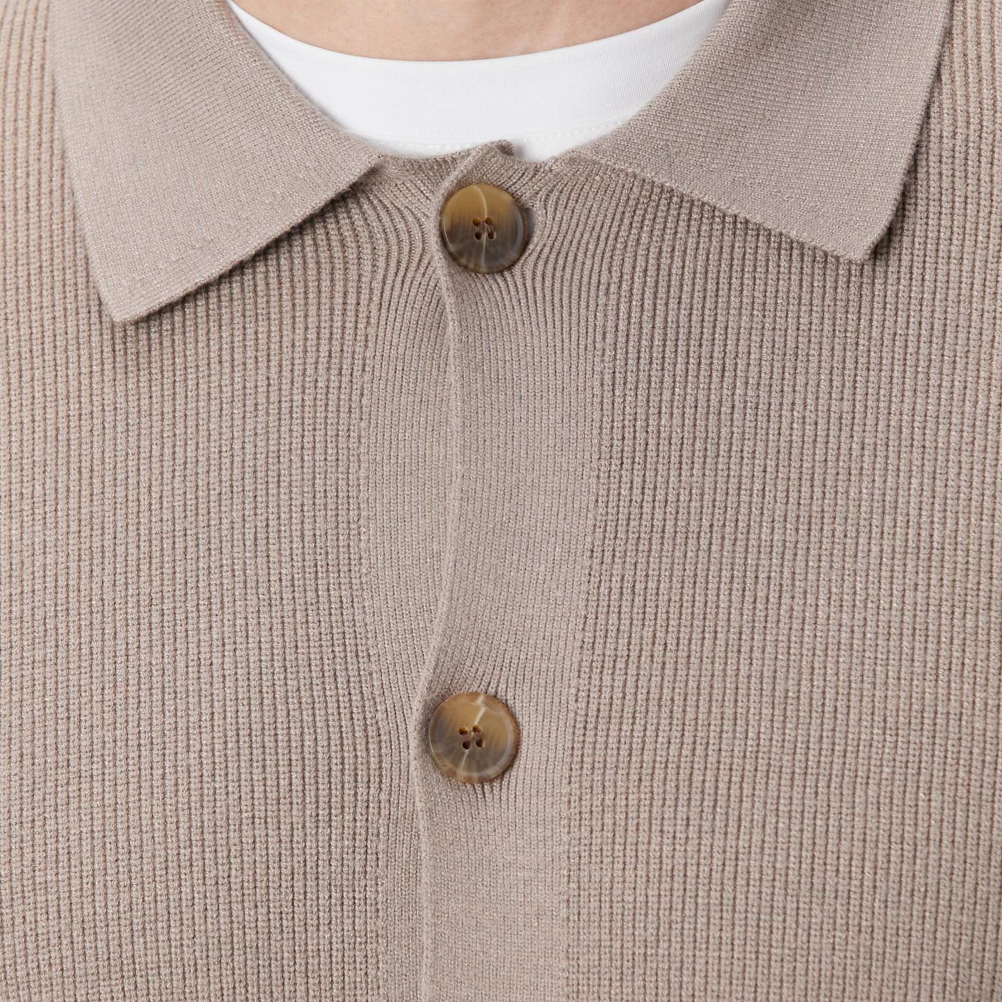 Network Erkek Vizon Polo Yaka Cepli Triko Hırka