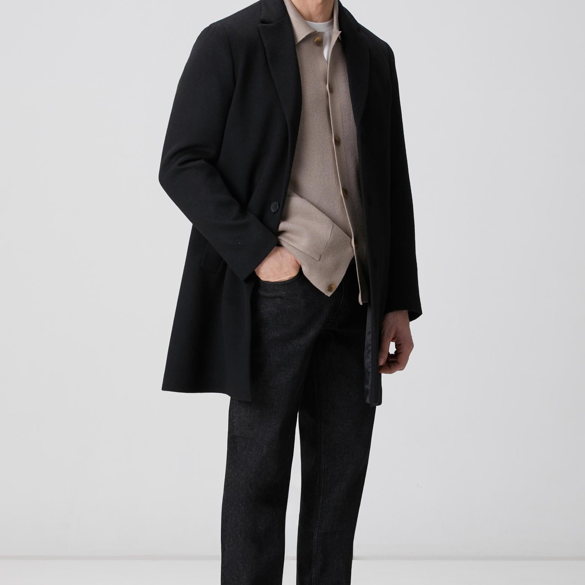 Network Erkek Vizon Polo Yaka Cepli Triko Hırka