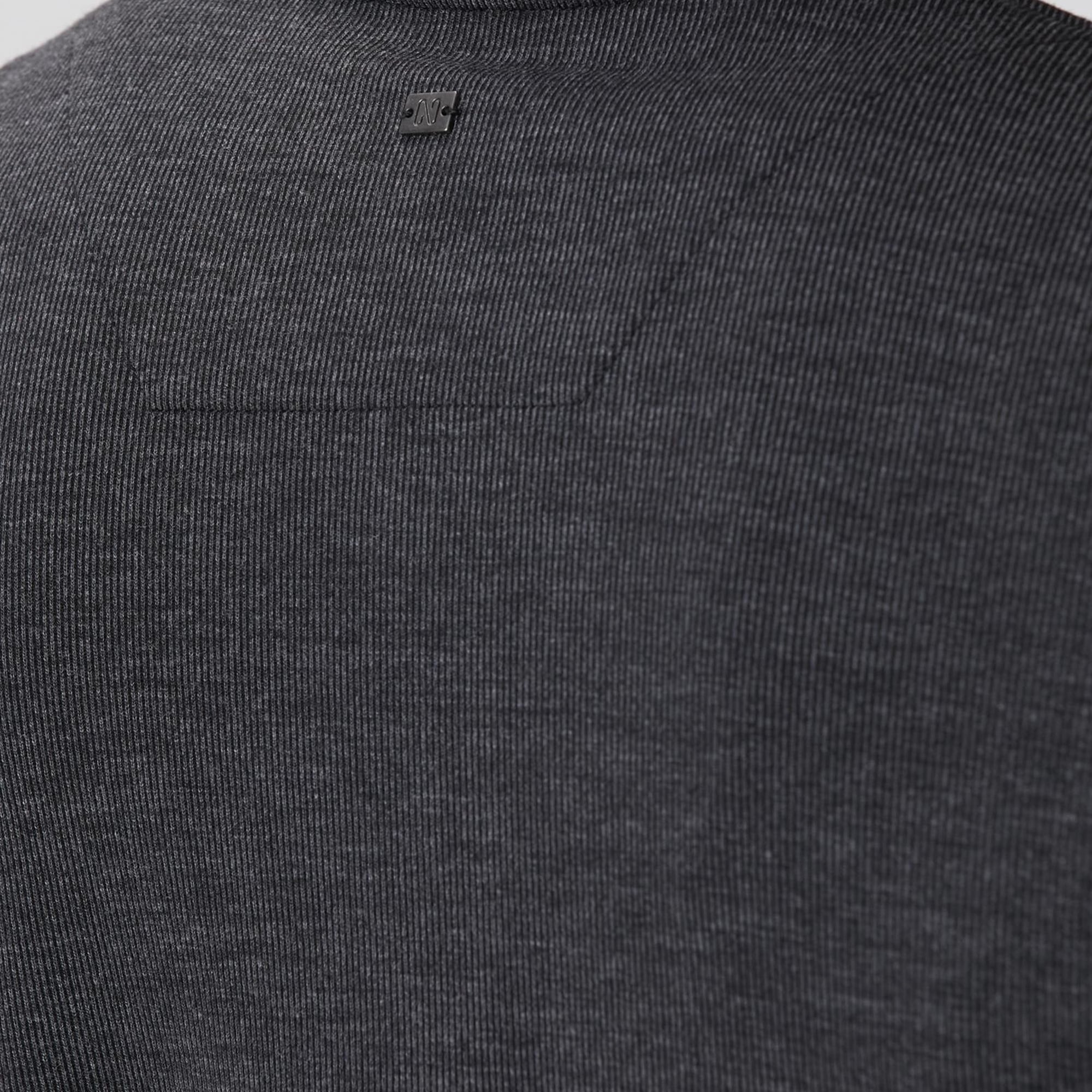 Network Erkek Siyah Fermuarlı Yaka Garnili Sweatshirt