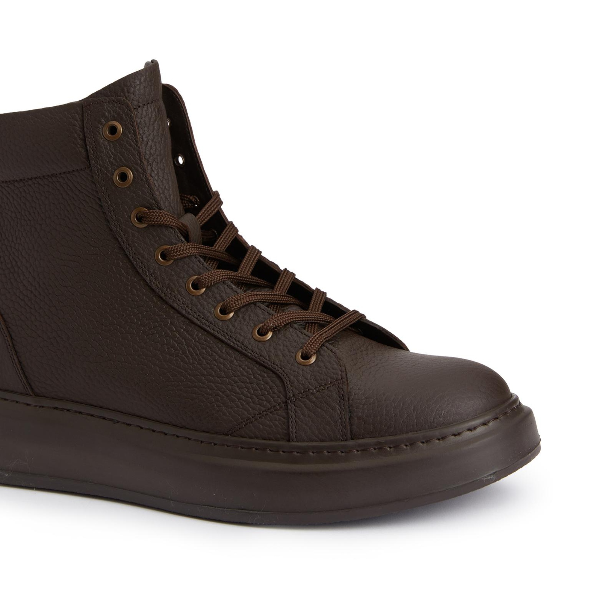 Divarese Erkek Kahverengi Deri Sneaker Bot