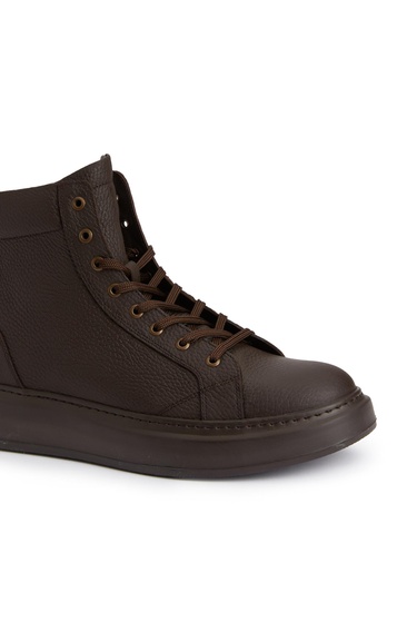  Divarese Erkek Kahverengi Deri Sneaker Bot